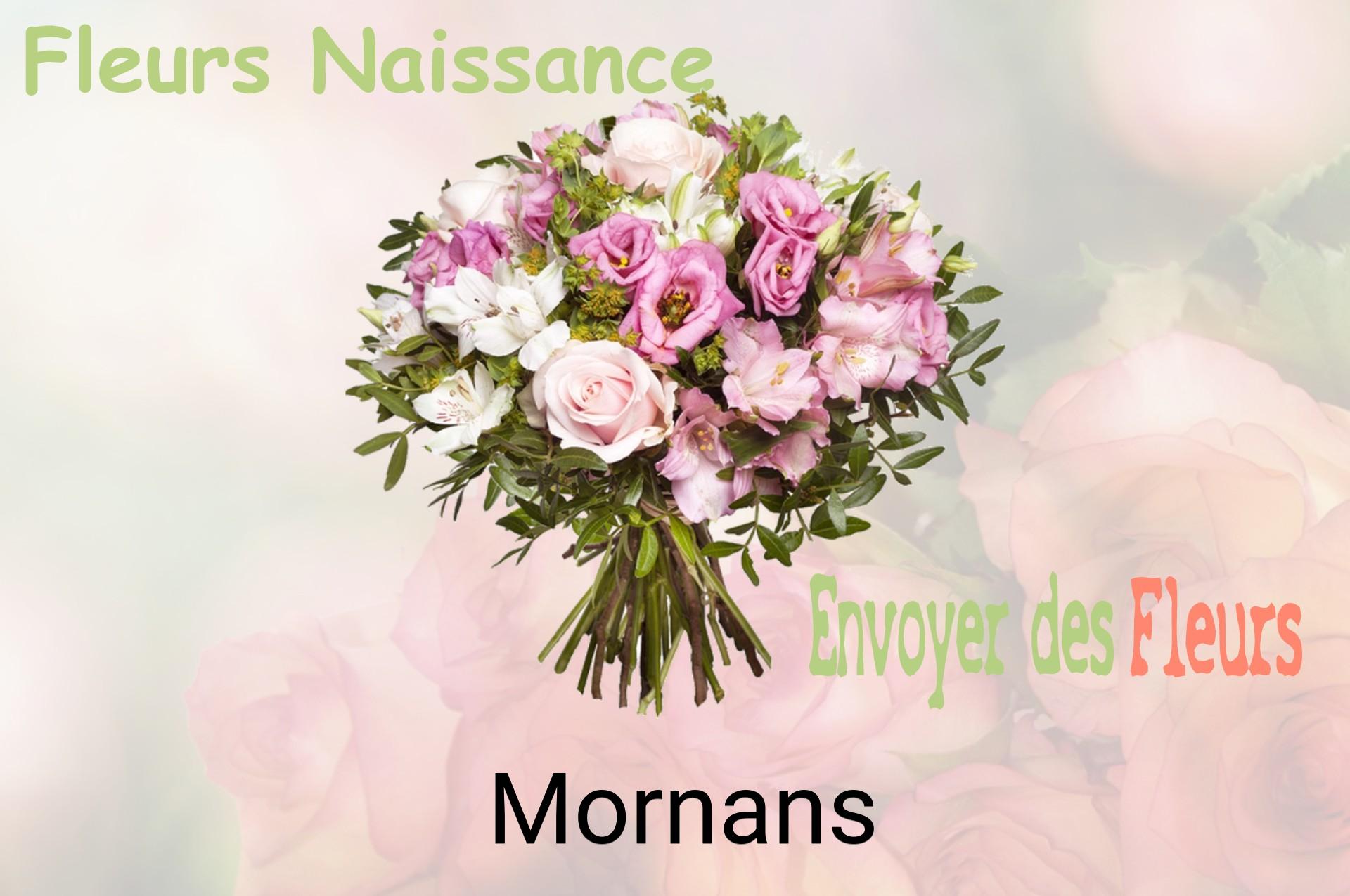 Bouquet de fleurs de naissance livré à Mornans